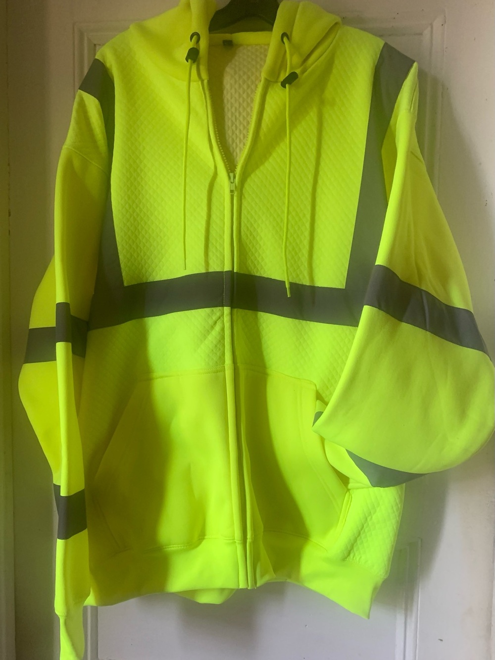 High-Visibility Yellow Performance Safety Hoodie Jacket